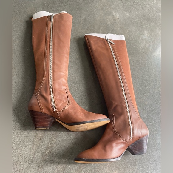 New knee length leather boots - Picture 3 of 8